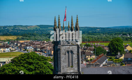 Tower of St. Munchins Catholic Church, Limerick City, County Limerick, Ireland Stock Photo