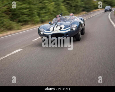 1956 Jaguar D Type XKD 603. Ecurie Ecosse team car 2nd in 1957 Le Mans 24 hour race Stock Photo