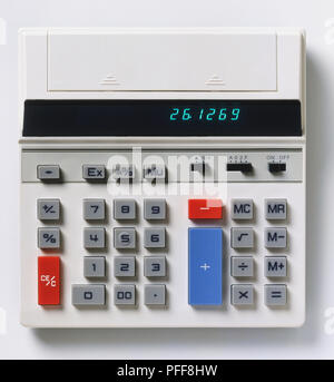 A pocket calculator Stock Photo