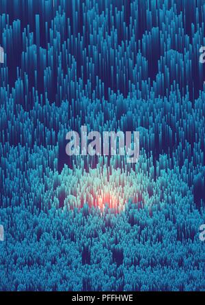 Abstract Fiber Optics Background  - Vector Illustration Stock Vector