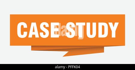 case study sign. case study paper origami speech bubble. case study tag. case study banner Stock Vector
