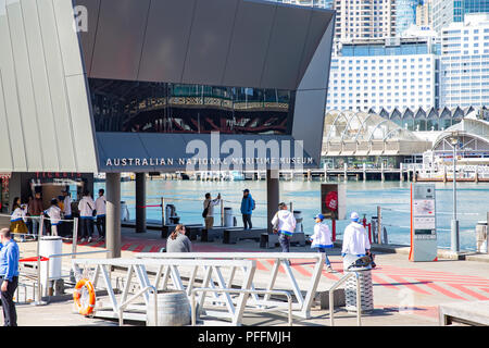 Australian National Maritime Museum in Darling Harbour,Sydney,Australia Stock Photo