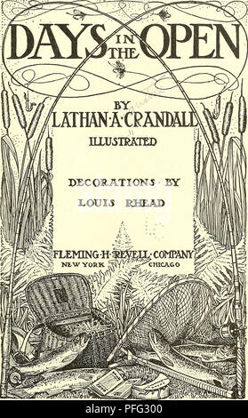. Days in the open. Fishing. . Please note that these images are extracted from scanned page images that may have been digitally enhanced for readability - coloration and appearance of these illustrations may not perfectly resemble the original work.. Crandall, Lathan A. (Lathan Augustus), 1850-1923. New York, Chicago, Fleming H. Revell Co