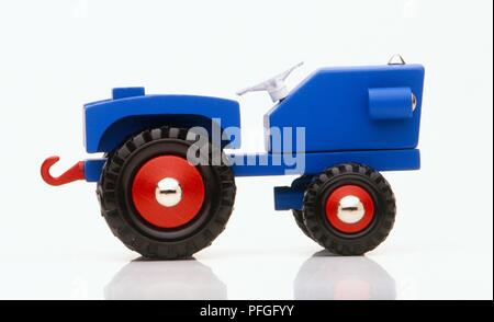 blue toy tractor