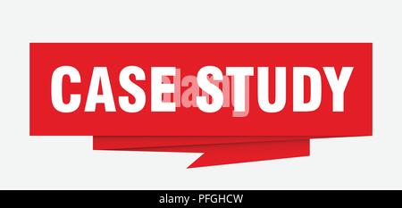 case study sign. case study paper origami speech bubble. case study tag. case study banner Stock Vector