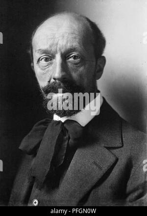 Albert Roussel, French composer, 1869-1937. Profile drawing. Ian ...