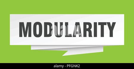Tagging Modularity modularity sign. modularity paper origami speech bubble. modularity tag ...