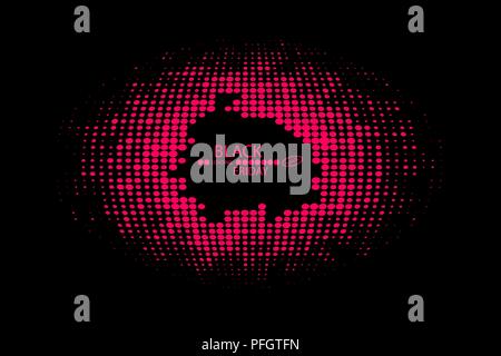 Black Friday Black dots with Loading Bar on black background. Stock Vector
