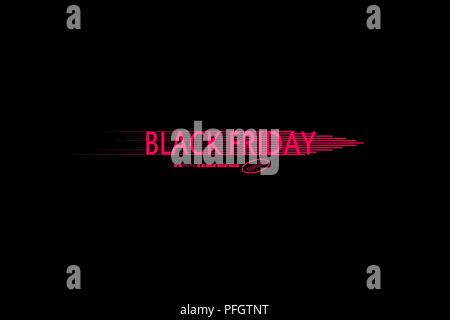 Black Friday Speed icon and loading bar on the black background , Stock Vector