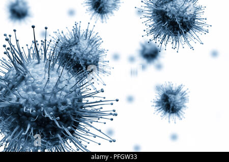 Bacteria cells close up isolated on white background Stock Photo - Alamy