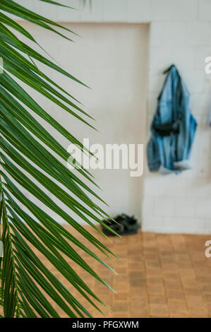 Hanged jean jacket Stock Photo