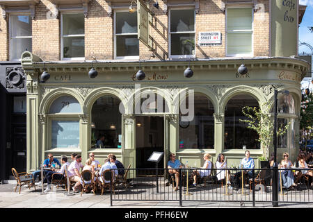 Coco Momo cafe and bar in Marylebone, London. Stock Photo