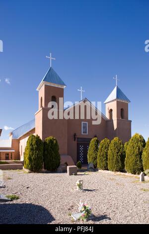 USA, New Mexico, Santa Cruz, Holy Cross Church Stock Photo