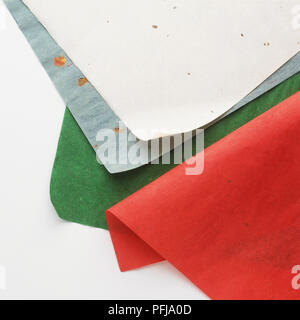 Sheets of coloured paper Stock Photo