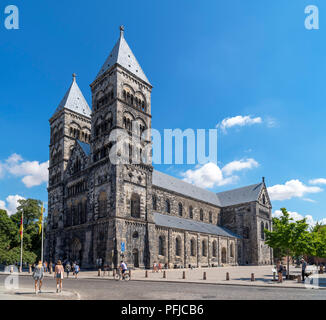 Lund Cathedral (Lunds domkyrka), Lund, Scania, Sweden Stock Photo