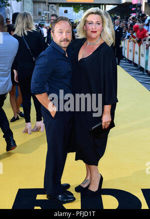 Stephen Graham (left) and Hannah Walters attending the Yardie premiere at the BFI Southbank in London. PRESS ASSOCIATION Photo. Picture date: Tuesday August 21, 2018. See PA story SHOWBIZ Yardie. Photo credit should read: Ian West/PA Wire Stock Photo