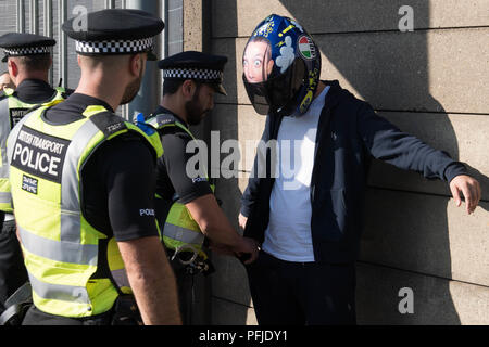 A motorist is pulled over by officers from the Violent Crime Task Force ...