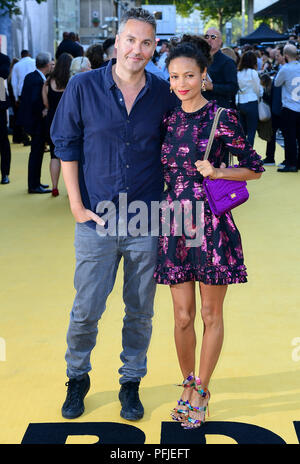 Thandie Newton (right) and Ol Parker attending the Yardie premiere at the BFI Southbank in London. Stock Photo