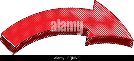 arrow direction function pictogram icon vector illustration Stock Vector