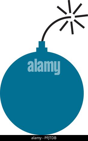 explosive bomb comic icon Stock Vector