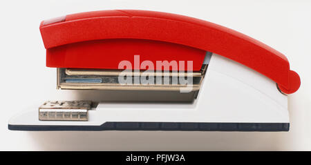 Paper stapler, side view Stock Photo