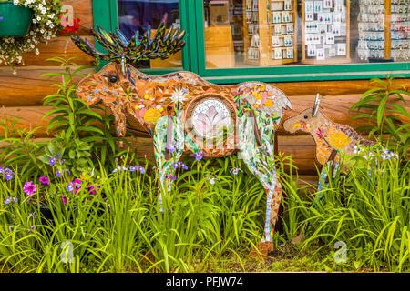 Historic old village of Talkeetna Alaska Stock Photo