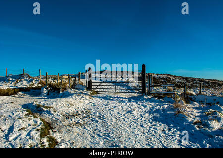 Cave Hill Country Park Belfast Northern Ireland Snow covered Stock Photo