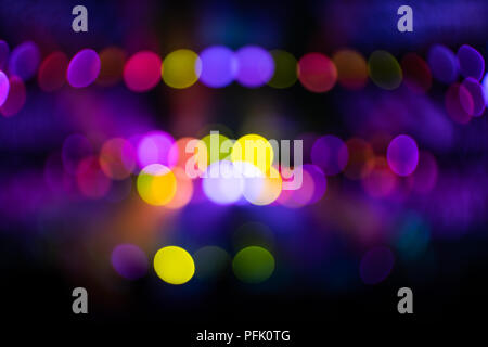 Abstraction with blurry colorful light circles Stock Photo