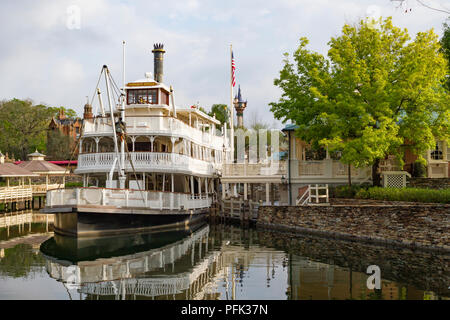 Liberty Belle River Boat in Liberty Square, Magic Kingdom, Walt Disney World, Orlando, Florida. Stock Photo