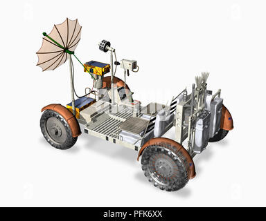 Lunar roving vehicle, close-up Stock Photo