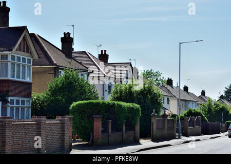 Georgian style terraced houses in London, England. Stock Photo