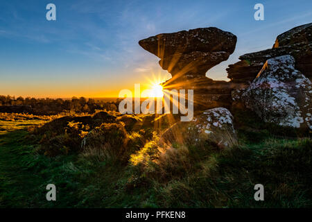 Brimham Rocks, North Yorkshire Stock Photo