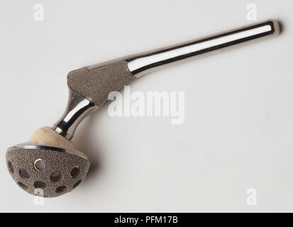 Hip joint prosthesis, close up. Stock Photo