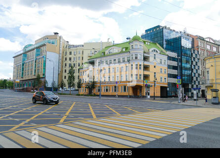 Garden ring - Moscow street in summer Stock Photo