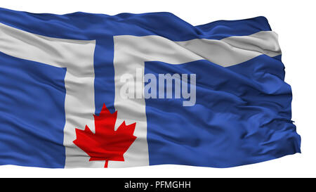 Toronto  City Flag, Canada, Isolated On White Background