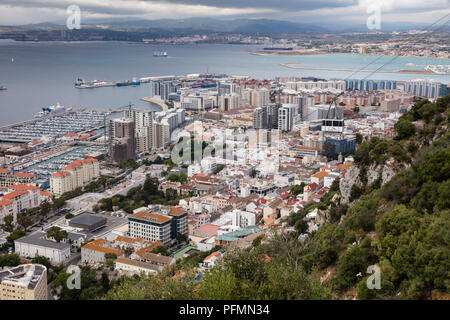 Harbor, Gibraltar, United Kingdom Stock Photo