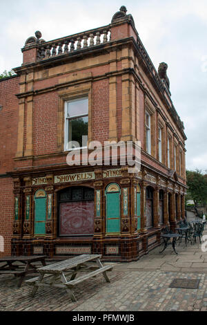 The Red Lion was once a working pub in Stoke-on-Trent. Removed and rebuilt brick by brick, Stock Photo
