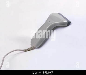 Barcode reader, close up. Stock Photo