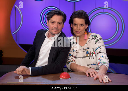 Cologne, Deutschland. 04th Feb, 2014. From left: husband Fritz KARL, Germany, actor, Elena UHLIG, Germany, actress, guest of the show 'Dingsda', TV program, recorded on 21.06.2018 in Koeln, | usage worldwide Credit: dpa/Alamy Live News Stock Photo