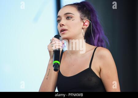 Olivia O'Brien on stage for Billboard Hot 100 Music Festival, Northwell