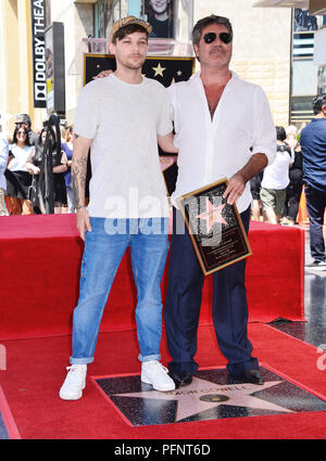 Louis Tomlinson Proudly Supports Simon Cowell at Star Unveiling