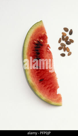 Slice of watermelon, and seeds Stock Photo