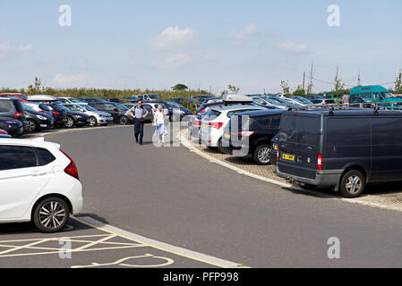 Park & ride facility, Whitby, North Yorkshire, England UK Stock Photo