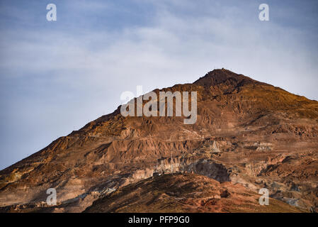 Cerro Rico (Cerro Potosí or Sumaq Urqu), a 4800m mountain famed for its silver mines, near the city of Potosi, Bolivia. Stock Photo