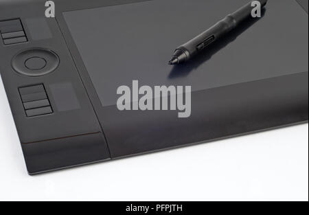 Pen graphics tablet Stock Photo