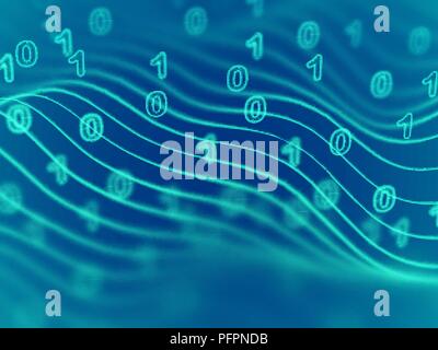 Big data abstract visualization: business charts analytics. EPS 10 vector illustration. Stock Vector