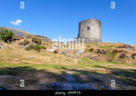 The remains of Dolbadarn Castle, situated near the town of Llanberis, Snowdonia Stock Photo