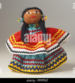 USA Florida Seminole Indian doll with colourful clothing Stock Photo Alamy