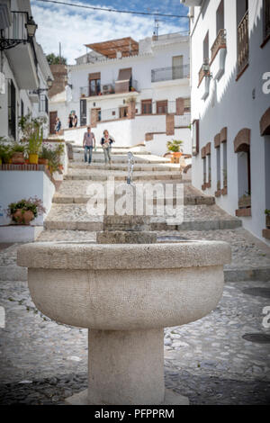 Street view in Frigiliana, Andalucía, Spain, Europe Stock Photo