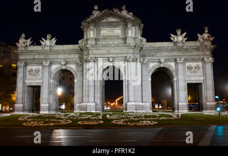 Alcala Gate (Puerta de Alcala), Madrid, Spain Stock Photo